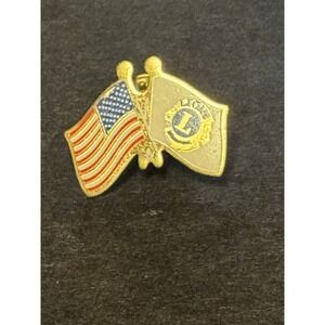 Vintage Lions Club Lapel Pin Collector EUC American